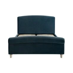 Porchester Ottoman Storage Sleigh Bed, Aegean Blue Velvet -Daals Store ZX 2216 AEGEAN VEL WB1