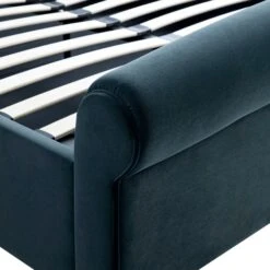 Porchester Ottoman Storage Sleigh Bed, Aegean Blue Velvet -Daals Store ZX 2216 AEGEAN VEL detail2