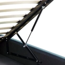 Porchester Ottoman Storage Sleigh Bed, Aegean Blue Velvet -Daals Store ZX 2216 AEGEAN VEL detail4