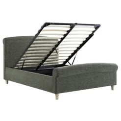 Porchester Ottoman Storage Sleigh Bed, Forest Green Chenille 31 Porchester Ottoman Storage Sleigh Bed, Forest Green Chenille -Daals Store ZX 2216 FORGREEN CHEN WB3