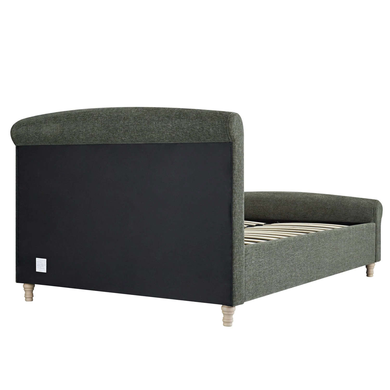 Porchester Ottoman Storage Sleigh Bed, Forest Green Chenille 15 Porchester Ottoman Storage Sleigh Bed, Forest Green Chenille - Image 15