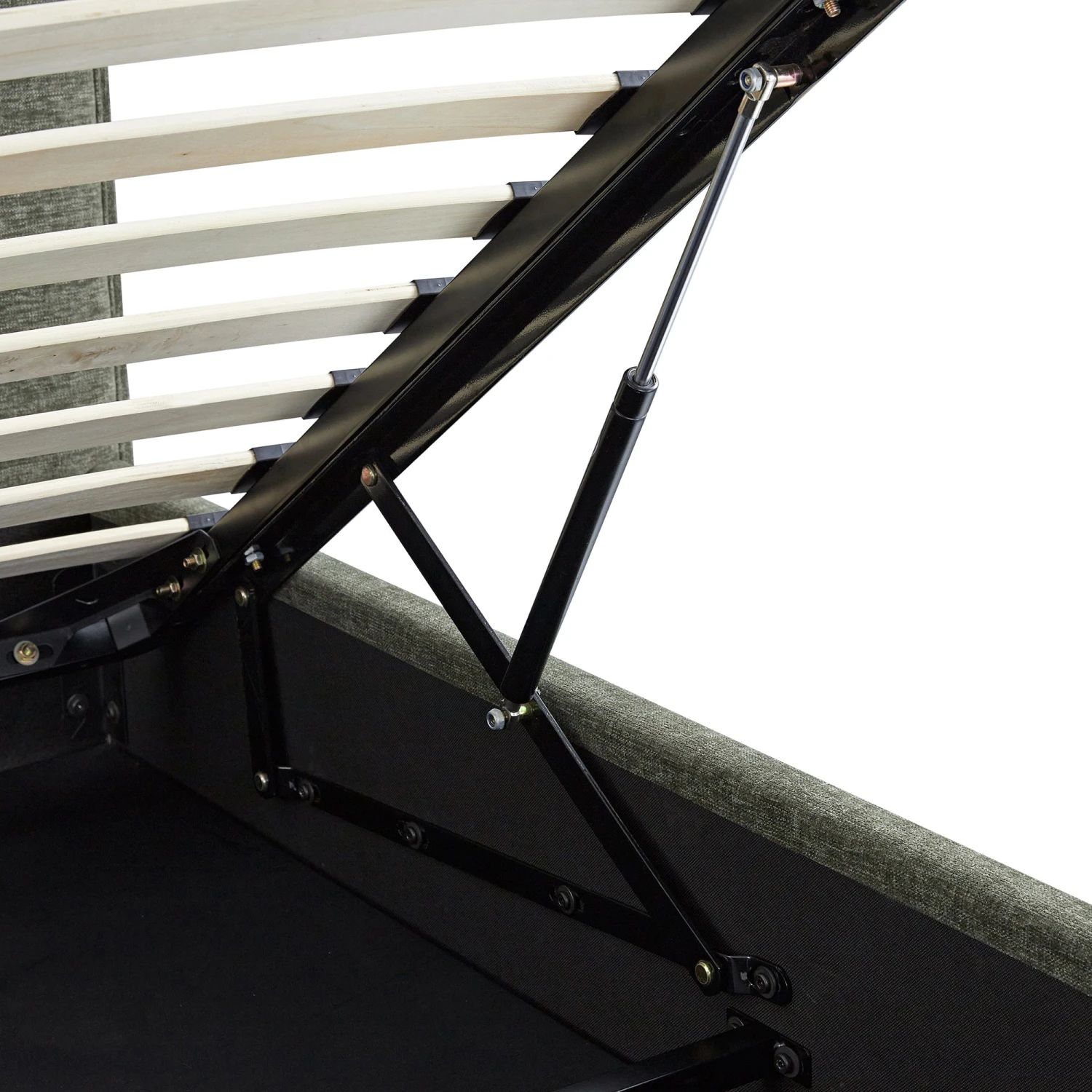 Porchester Ottoman Storage Sleigh Bed, Forest Green Chenille 17 Porchester Ottoman Storage Sleigh Bed, Forest Green Chenille - Image 17