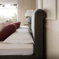 Porchester Ottoman Storage Sleigh Bed, Forest Green Chenille 25 Porchester Ottoman Storage Sleigh Bed, Forest Green Chenille -Daals Store ZX 2216 FORGREEN CHEN scene5