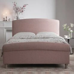 Porchester Ottoman Storage Sleigh Bed, Rosewater Pink Fabric 21 Porchester Ottoman Storage Sleigh Bed, Rosewater Pink Fabric -Daals Store ZX 2216 PINK FAB scene2