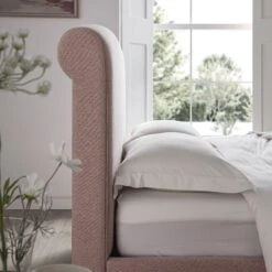 Porchester Ottoman Storage Sleigh Bed, Rosewater Pink Fabric 24 Porchester Ottoman Storage Sleigh Bed, Rosewater Pink Fabric -Daals Store ZX 2216 PINK FAB scene5