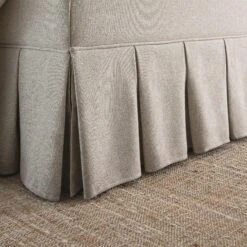 Egerton Box-Pleat Ottoman Storage Bed, Oatmeal Brushed Fabric 28 Egerton Box-Pleat Ottoman Storage Bed, Oatmeal Brushed Fabric -Daals Store ZX 2283 OAT FAB scene8