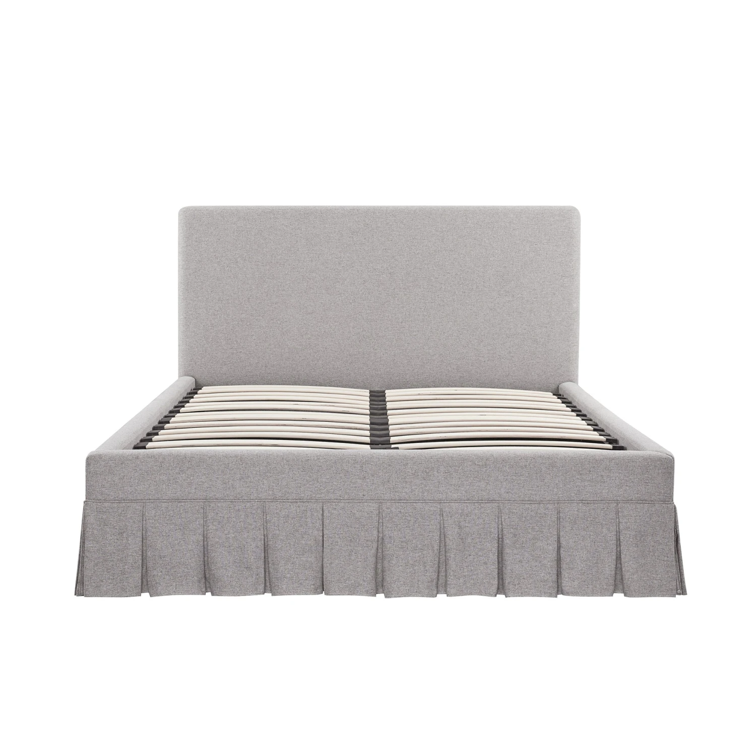 Egerton Box-Pleat Ottoman Storage Bed, Stone Brushed Fabric 7 Egerton Box-Pleat Ottoman Storage Bed, Stone Brushed Fabric - Image 7