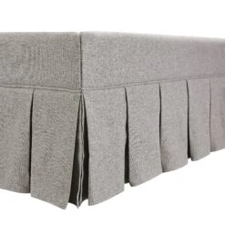 Egerton Box-Pleat Ottoman Storage Bed, Stone Brushed Fabric 32 Egerton Box-Pleat Ottoman Storage Bed, Stone Brushed Fabric -Daals Store ZX 2283 STONE FAB detail3
